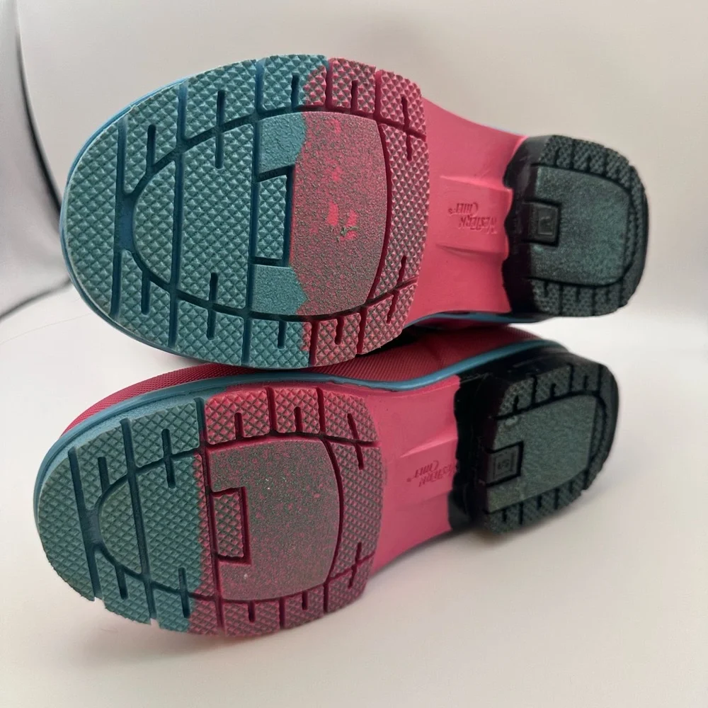 🌈 Western Chief Kids Rain Boots Polka Dot Waterproof NWT - Picture 5 of 6